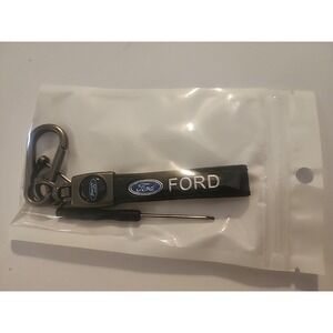 Ford Luxury‎ Leather Keychain Keyring Ford Logo